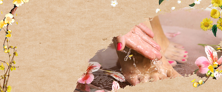 养生古风黄色海报背景banner