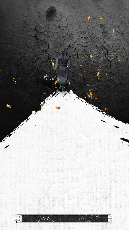 古风武侠英雄创意招贴刀乌云