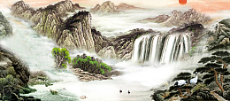 水墨山水风景画