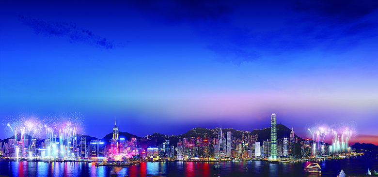 香港回归纪念日主题背景图