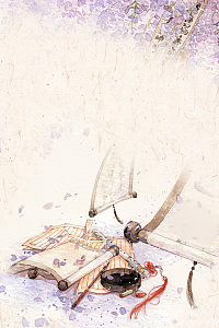 中国风古代文献古诗词文化海报背景素材