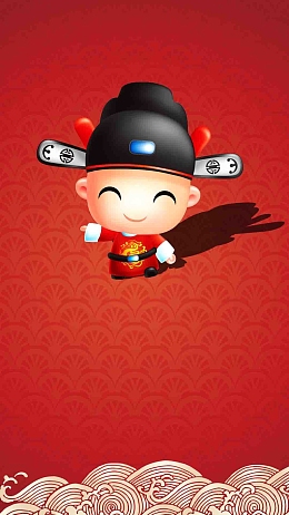 红色中国风金榜题名PSD分层H5背景素材