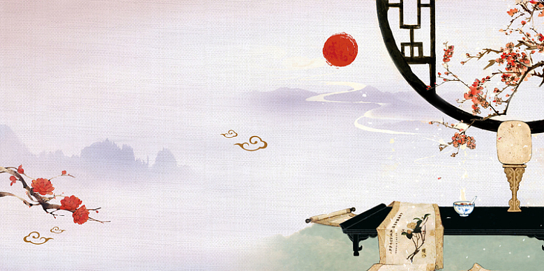 书香中国校园文化展板海报背景素材