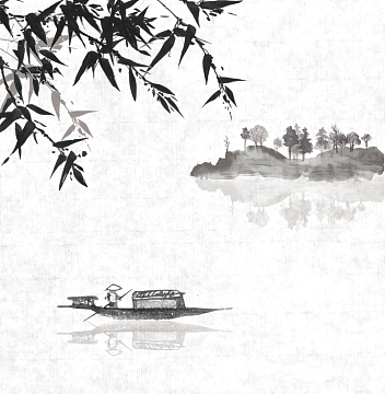 矢量中国风山水背景