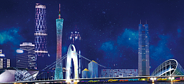 广州旅游海报广州地标建筑banner