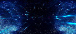 唯美星空梦幻酷炫黑色banner
