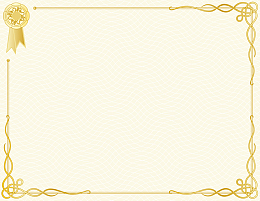 金色花纹证书背景素材