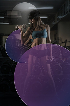 健身瑜伽海报背景素材