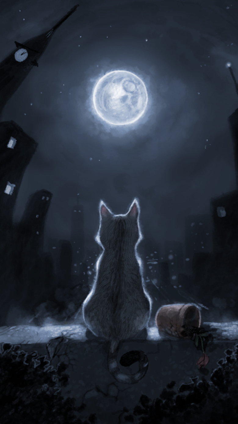 夜黑风高h5背景