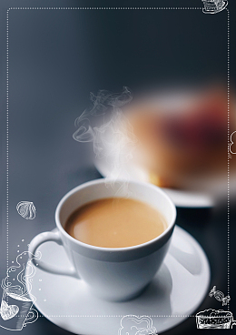 奶茶店海报背景素材