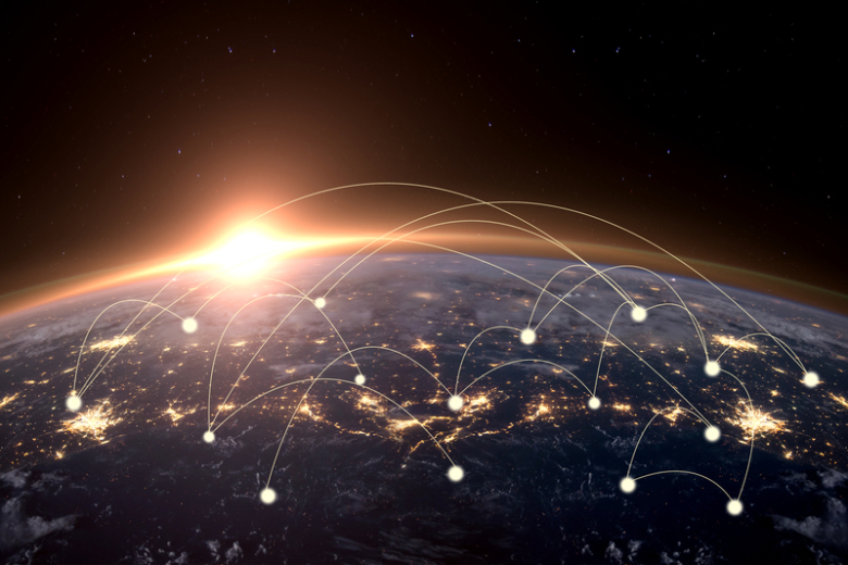 棕色地球光点背景素材免抠素材免费下载 觅元素51yuansu Com