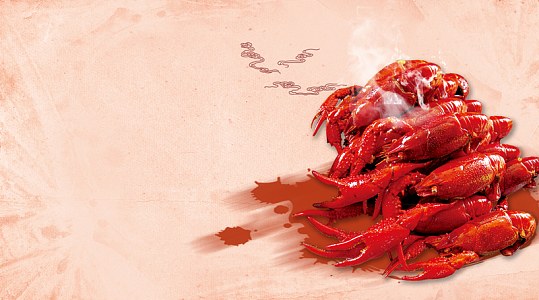 麻辣小龙虾背景素材(3592x2000)png麻辣小龙虾海报背景(2100x3149)psd