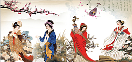 古代名画背景图