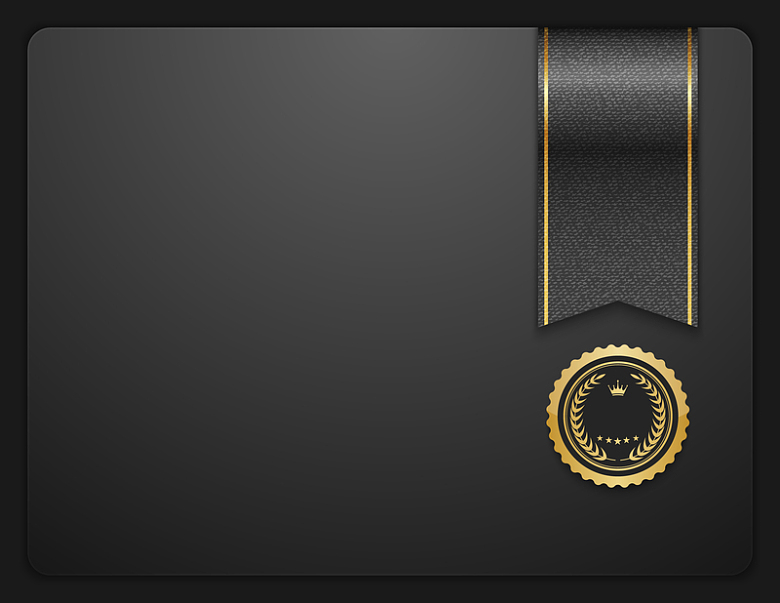 黑色大气时尚设计证书荣誉资格证背景