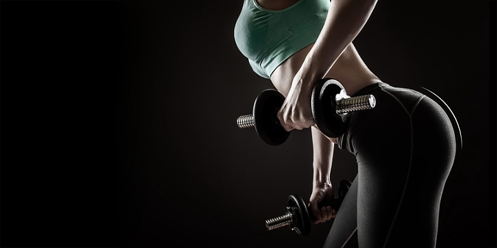 美女健身瘦身运动