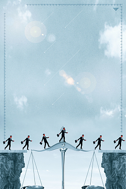 蓝色创意企业招聘背景素材