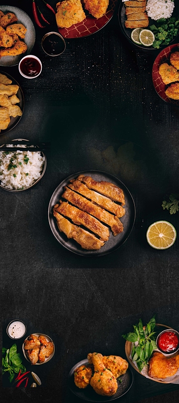美食海报背景素材