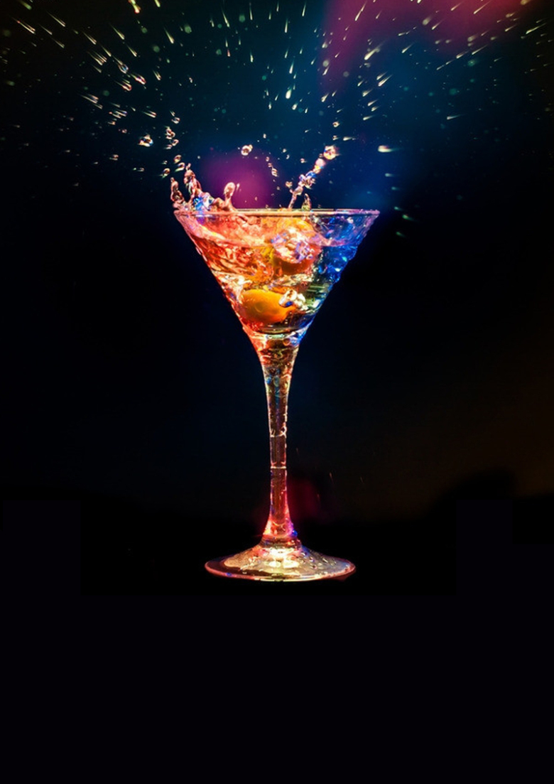 酒吧海报背景素材