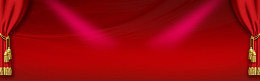 红色舞台背景banner