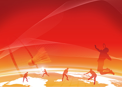 羽毛球比赛秩序册背景素材