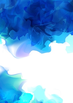 蓝色泼墨创意海报背景模板