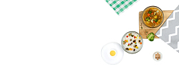 食物俯视背景Banner