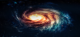 科幻大气星云黑色海报背景