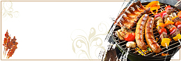 浅色简约美食烧烤串食品电商banner