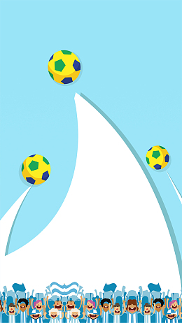 春季足球运动会H5海报背景psd分层下载