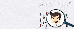 社团招生卡通扁平灰色banner
