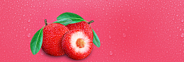 杨梅干蜜饯淘宝促销红色banner