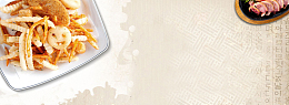 韩式食物俯视背景Banner