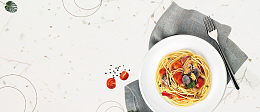 面食文艺简约灰色背景