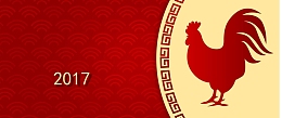 2017鸡年大红中国风过年背景