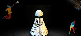 校园招聘羽毛球社团简约banner