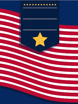 矢量创意美国国旗背景