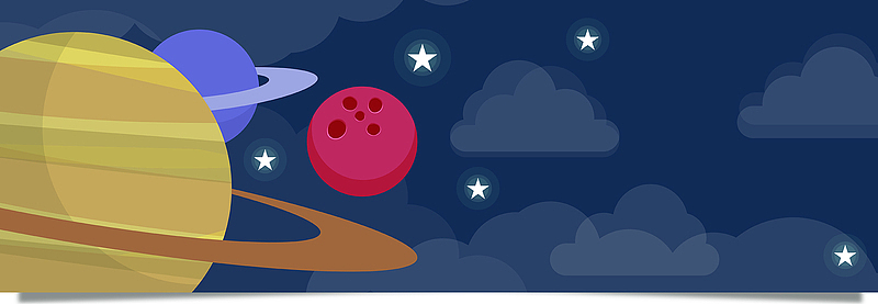 简约扁平化宇宙星空背景图