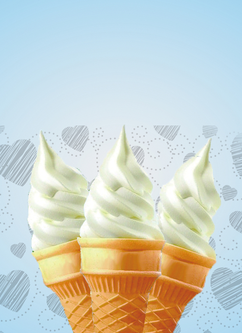 冰淇淋甜筒优惠海报背景素材