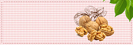 粉色文艺格子核桃坚果美食淘宝banner