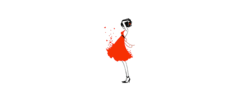 女性唯美 背景 元素 素材logo
