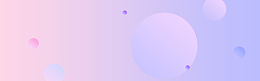 卡通渐变气球紫色banner背景