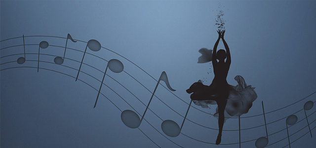 淘宝天猫蓝色简约清新舞蹈音乐