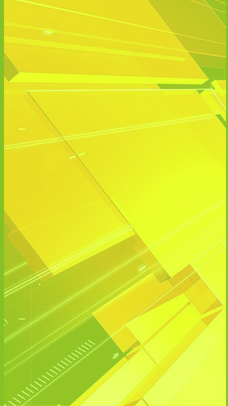 扁平黄色科技感色块矢量H5背景素材