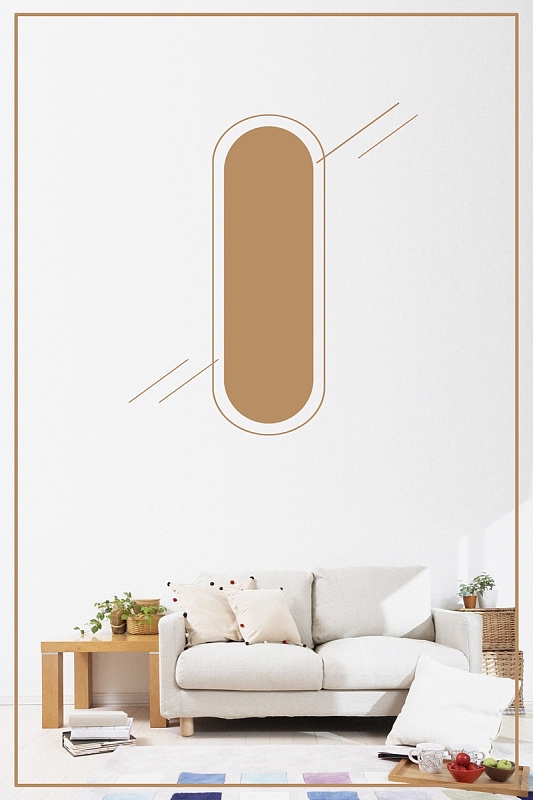 时尚简约现代家居家具海报背景