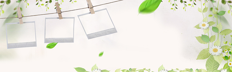 照片框清新文艺banner