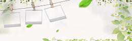 照片框清新文艺banner