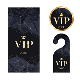 金色商务VIP会员卡背景素材
