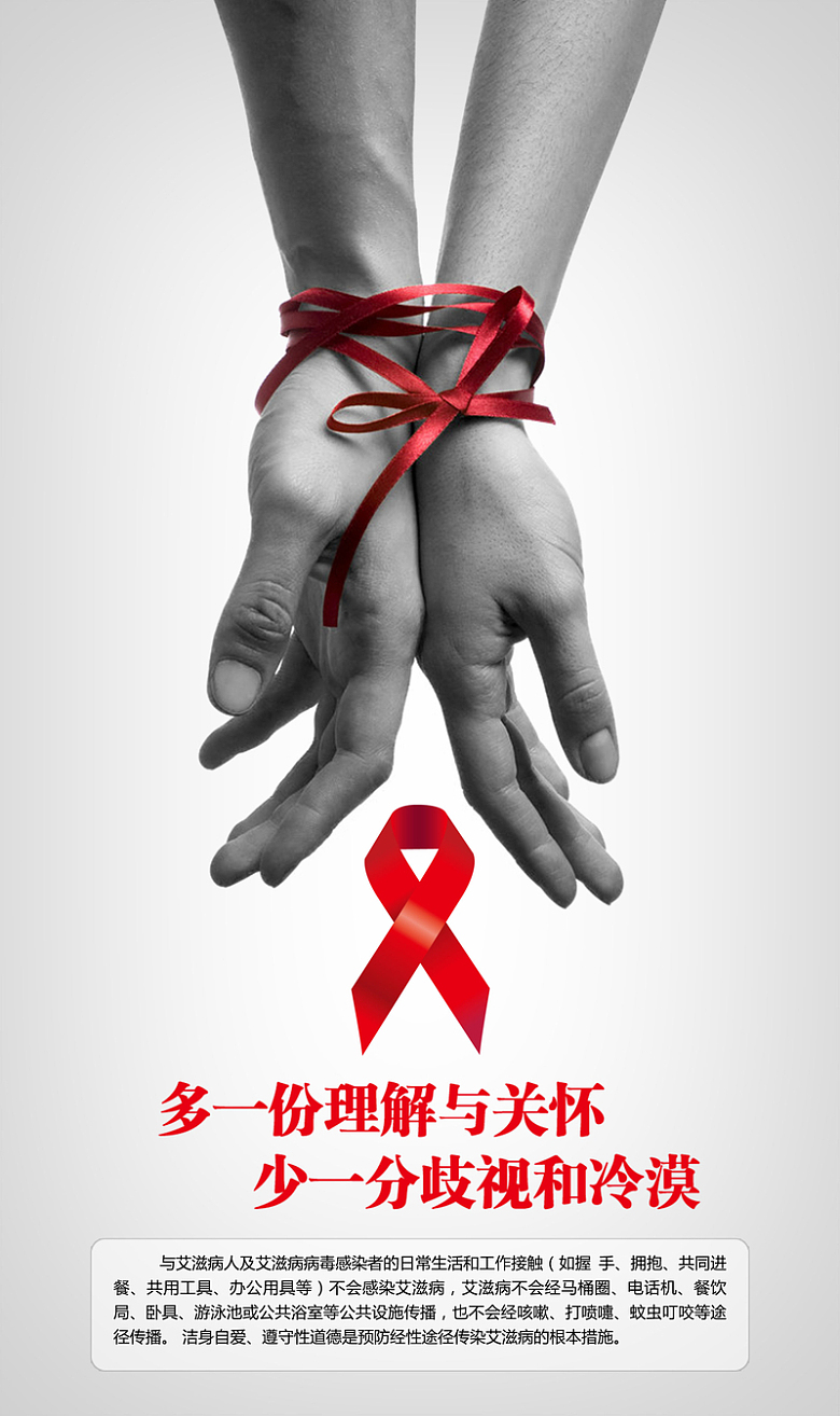 艾滋病公益广告宣传