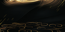 黑色大气鎏金房地产海报背景素材