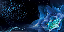 蓝色大气创意地产海报背景素材